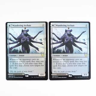 Wandering Archaic Rare 6/275 Strixhaven: Institute of Magic English Foil Set of 2