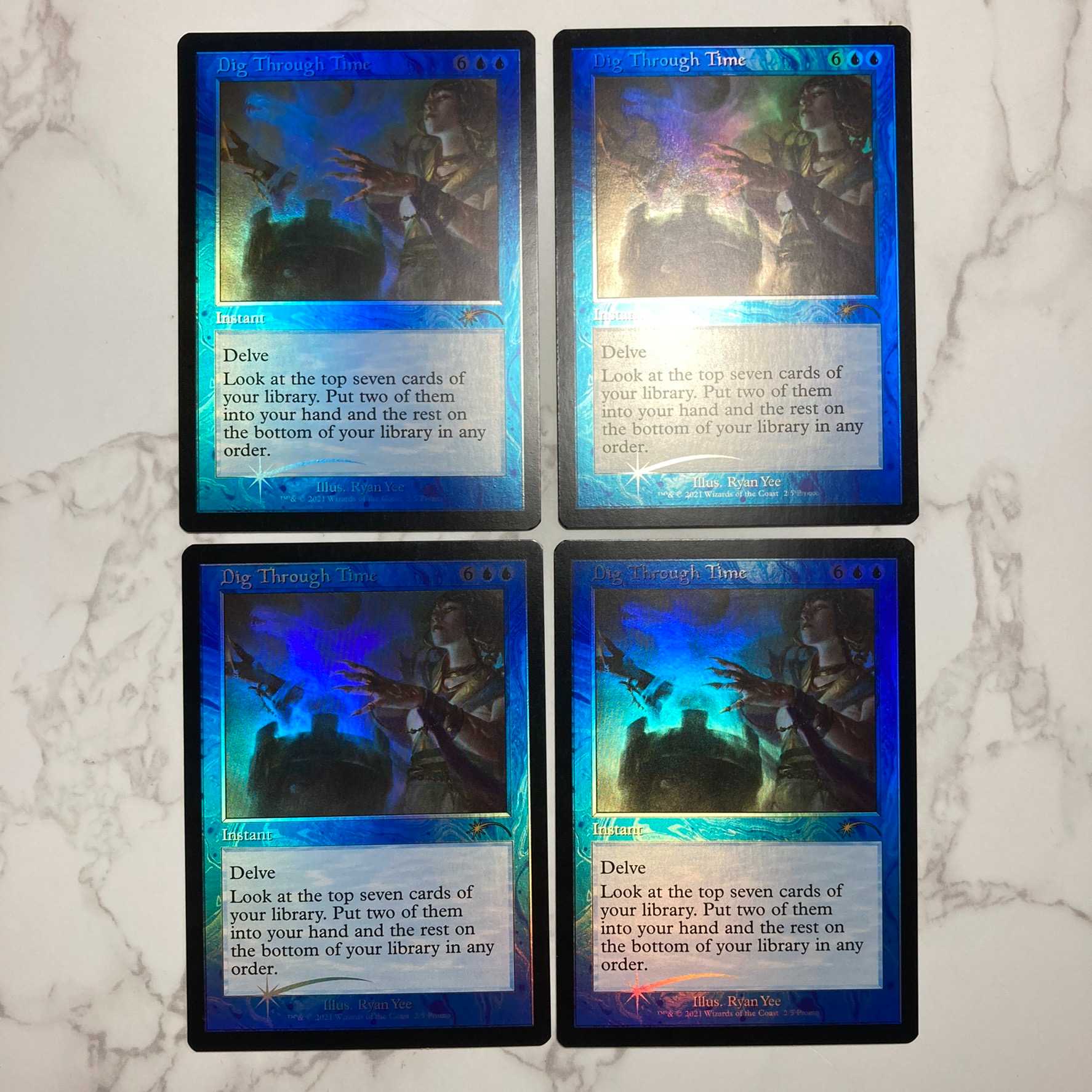 時を越えた探索 レア 36/269 タルキール覇王譚 旧枠Foil 4枚 WPNプロモ