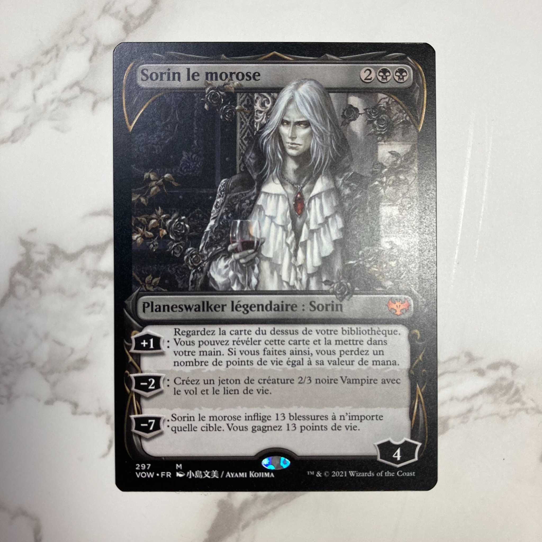 Sorin the Mirthless Myth Rare 297/277 Innistrad: The Crimson Pact French Small Island Bunmi