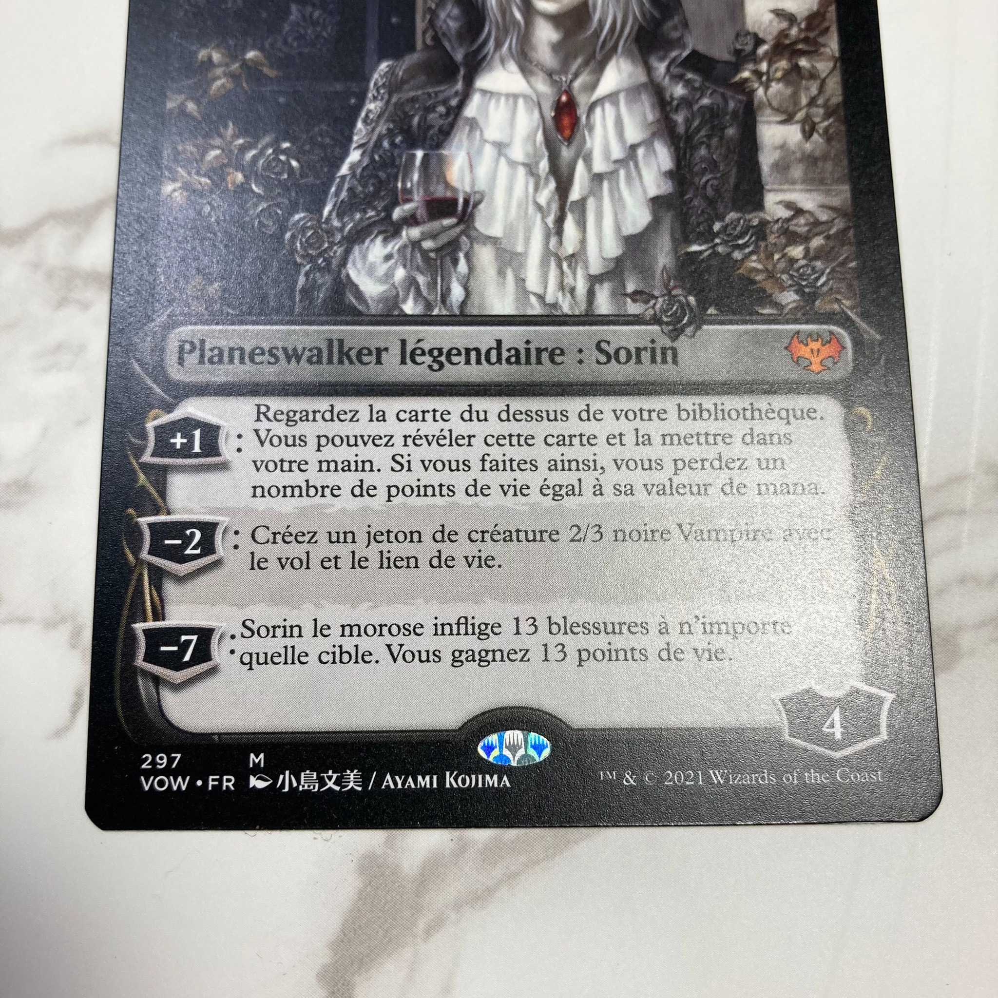 Sorin the Mirthless Myth Rare 297/277 Innistrad: The Crimson Pact French Small Island Bunmi