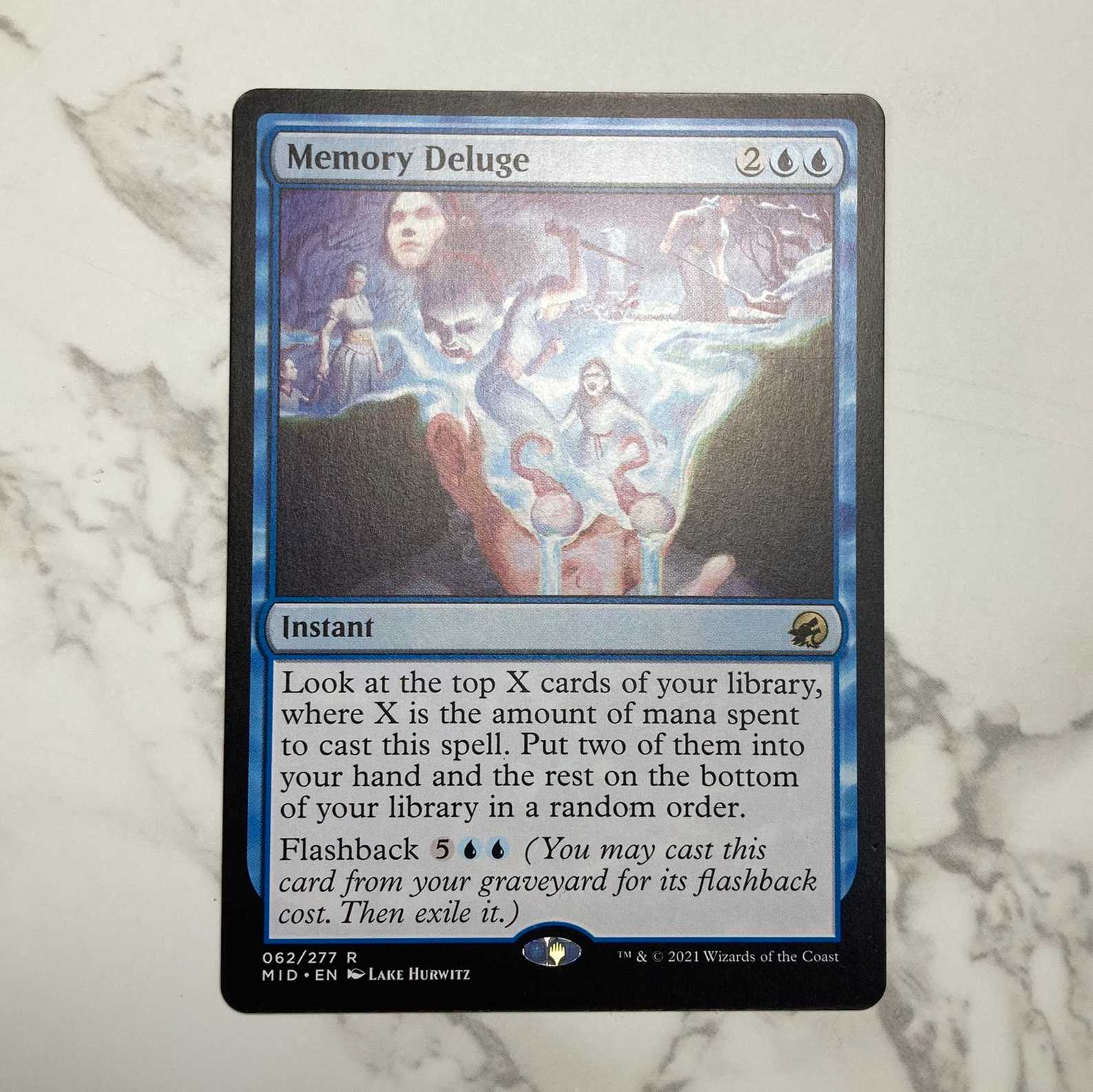 Memory Deluge Rare 62/277 Innistrad: Hunting During True Night English