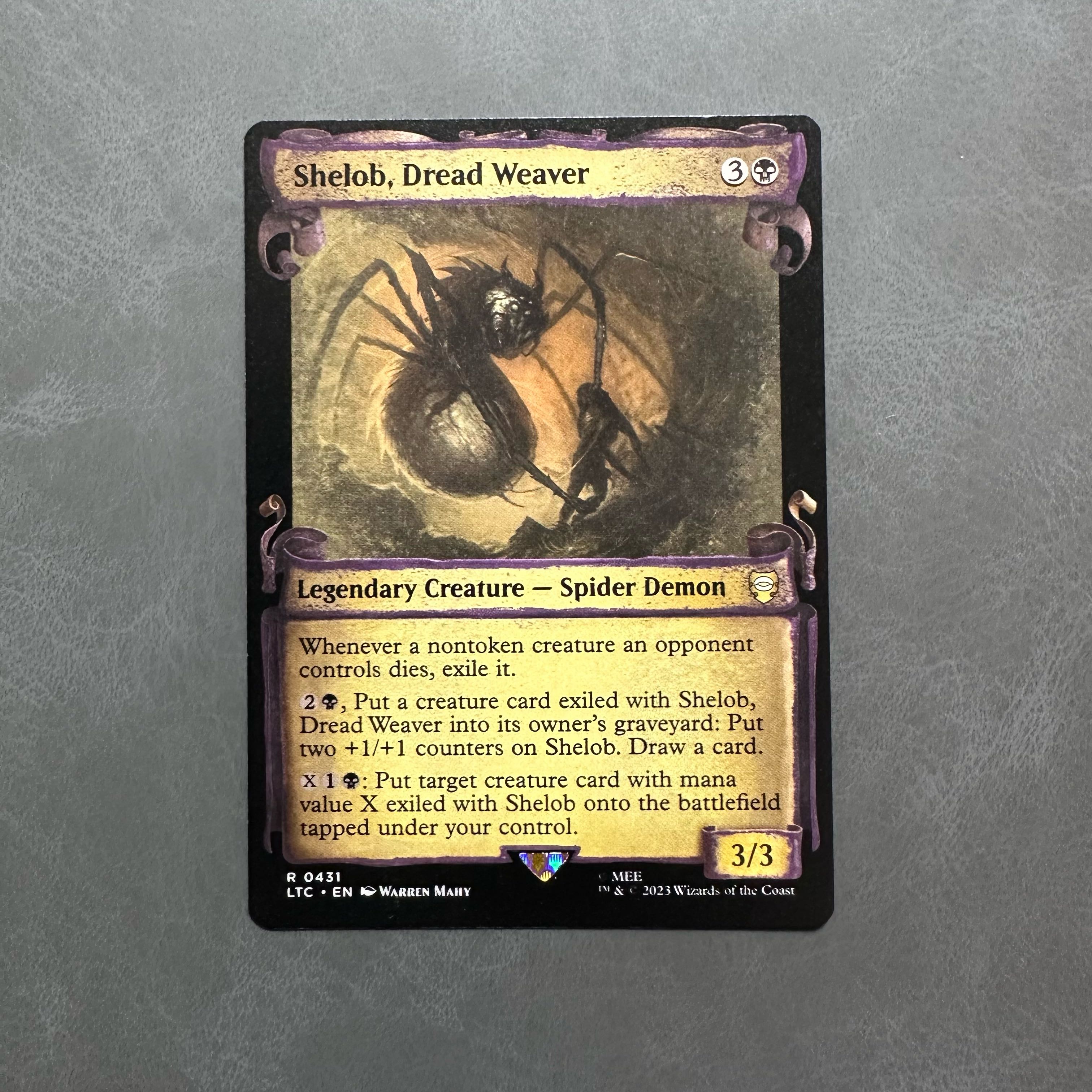 Shelob, Dread Weaver English Showcase Frame LTC