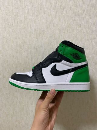 ナイキ エアジョーダン1 レトロ ハイ OG "ブラック アンド ラッキーグリーン" (2023) 24cm