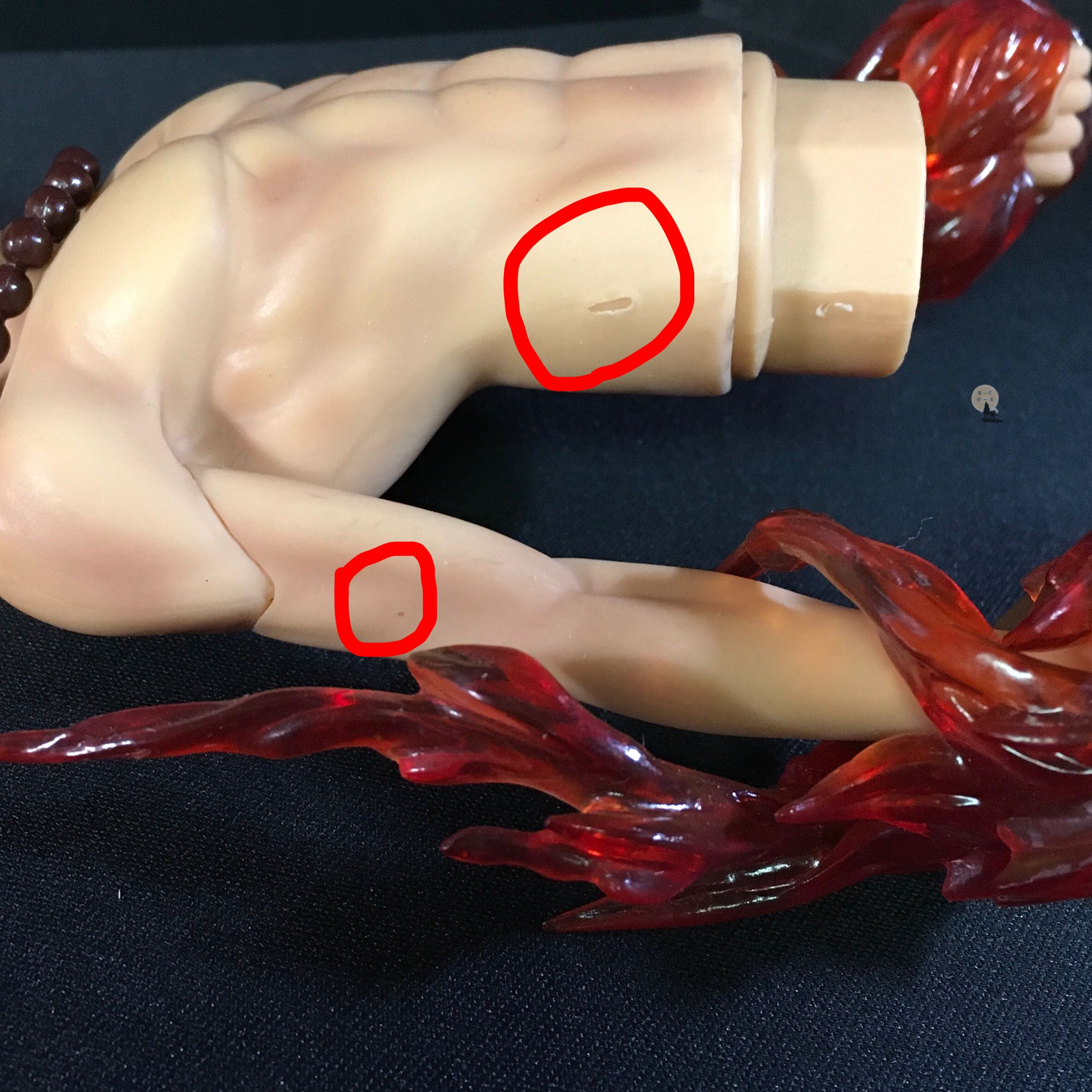 MASTER STARS PIECE スーパーDX　THE　PORTGAS.D.ACE(開封済みフィギュア、箱なし、初期傷、汚れ有り)