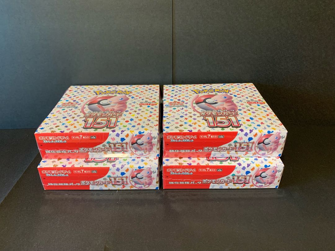 Enhanced Expansion Pack "Pokémon Card 151 (Ichigoichi)" Unopened box 4BOX