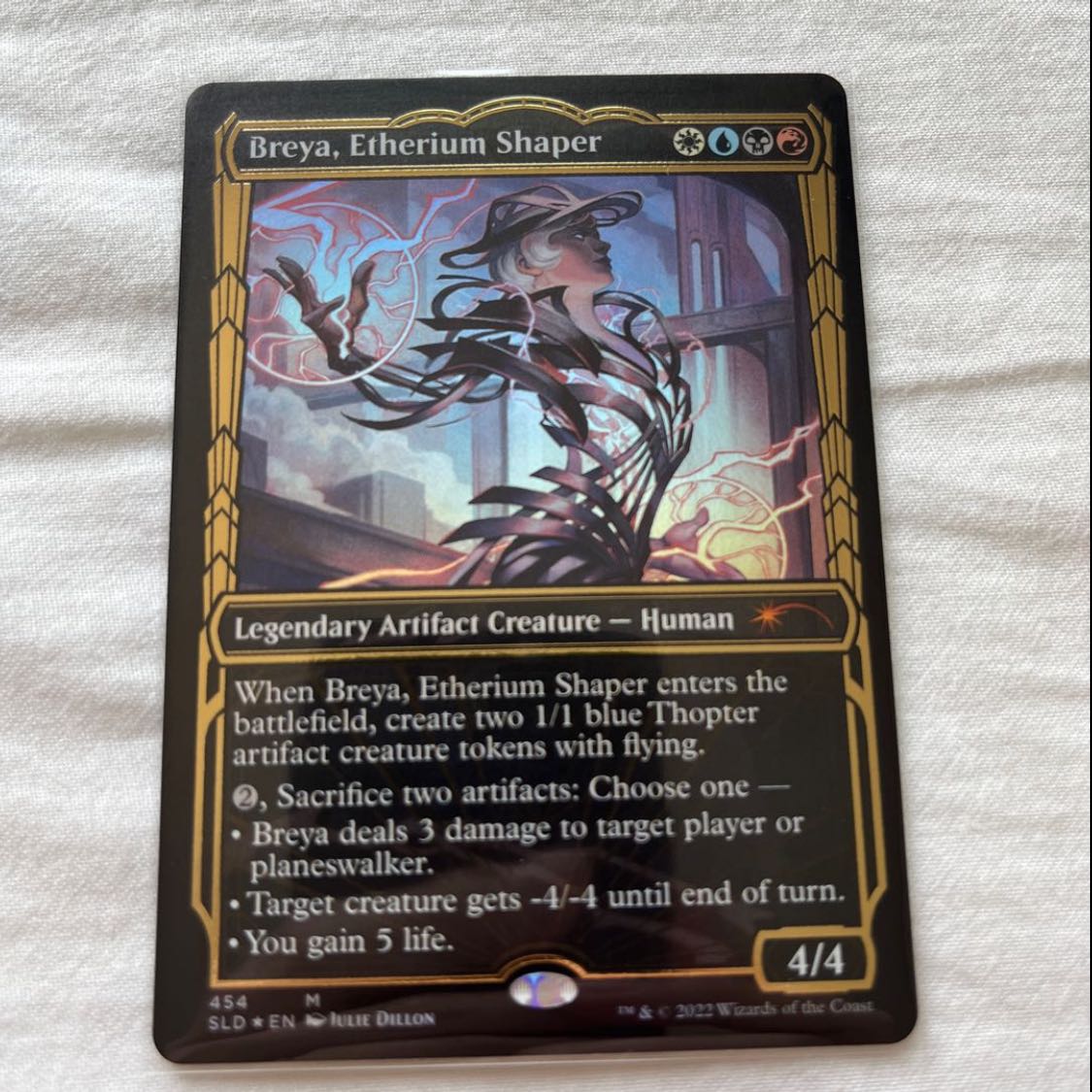 EN [Foil] <Etherium Mouldmaker, Bre 1 t/Breya, Etherium Shaper)[Secret Lair] Gold (454)