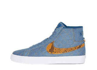 Supreme x Nike Sb Blazer Mid "Denim" Industrial Snubbull/Black 28cm