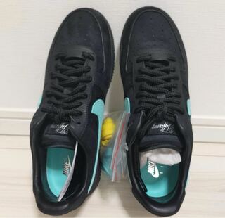 ティファニー × ナイキ エアフォース1 ロー "1837" ブラック/ティファニーブルー 27cm