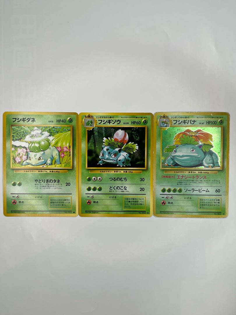 Pokéka Old Back: The Three Families Fujigibana Ivysaur Bulbasaur