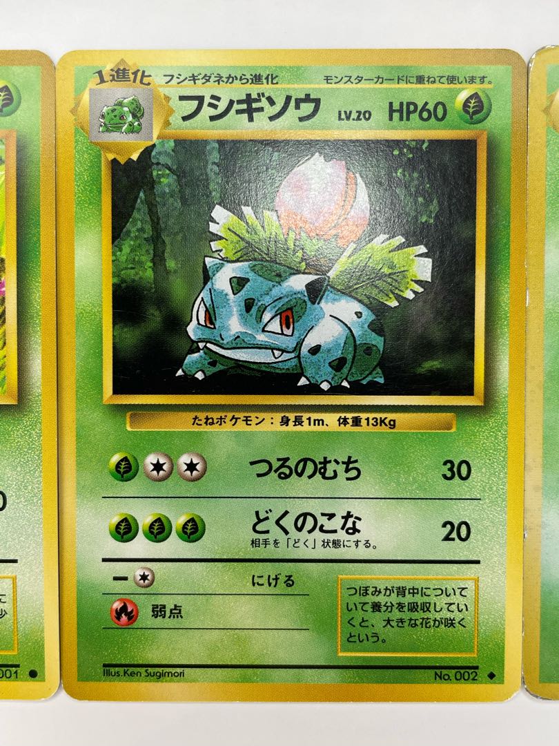 Pokéka Old Back: The Three Families Fujigibana Ivysaur Bulbasaur