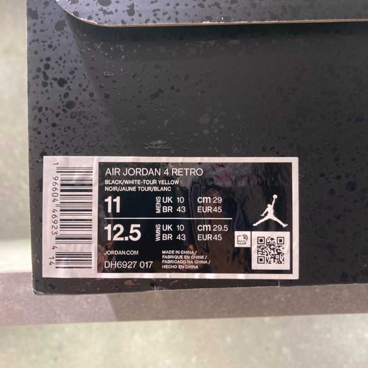 Nike Air Jordan 4 Retro "Zapdos/Black" (2023) 29cm