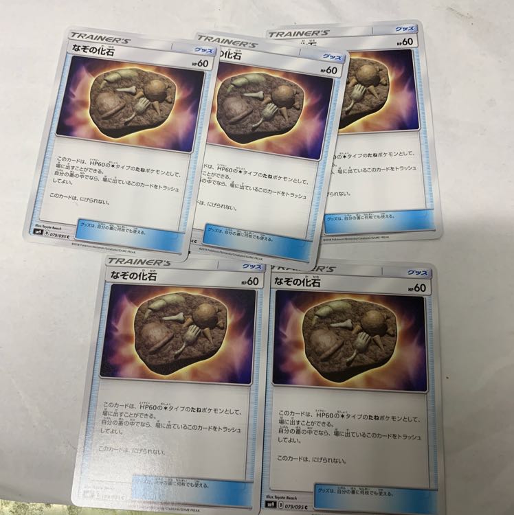 なぞの化石5枚セット