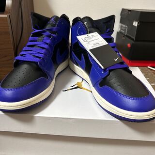 NIKEエアジョーダン1ミッドブラックダークConcord 29cm