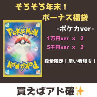 (10,000 yen) It's almost the end of the year! Bonus Fukubukuro (Pokéka)