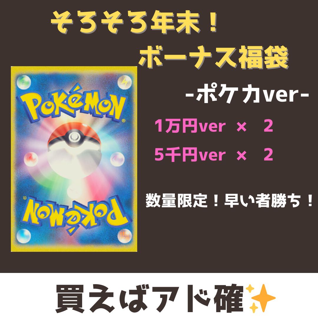 (5,000 yen ver.) It's almost the end of the year! Bonus Fukubukuro(Pokéka)
