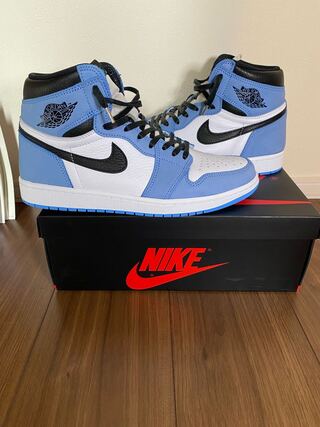 Nike Air Jordan 1 Retro High Og Ho Wight/University Snubbull Black 27.5cm