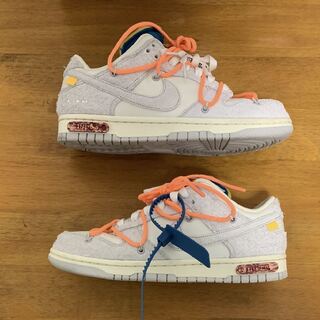 Off Ho Wight x Nike Dunk Low 1 OF 50 "19" Grey/Ho Wight 25.5cm