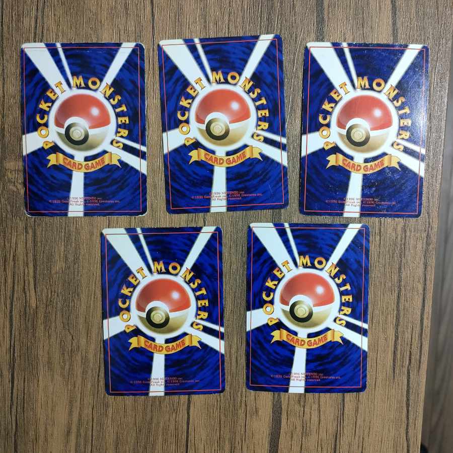 Set of 5 Mewtwo cards, old back (4 Mewtwo of R-dan, other promos, etc.)