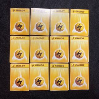 h153 LightningEnergy old back side, set of 12 Pokémon cards, Treasure