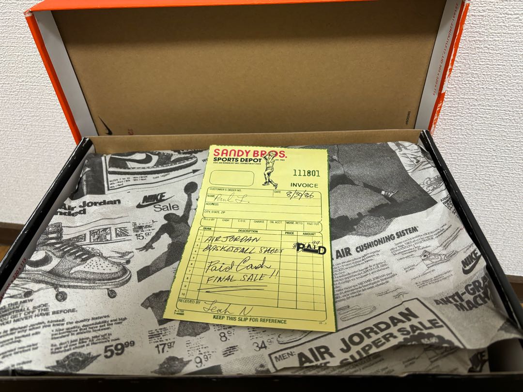 Nike Air Jordan 1 High OG "Disappear&Found/Chicago" Varsity Red/Black/Sail/Muslin 26cm