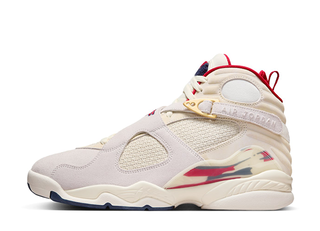 SoleFly x Nike Air Jordan 8 Retro SP "Mi Casa Es Su Casa" FossilVarsity Red/Metallic Gold 30.5cm