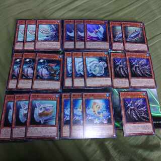 白闘気双頭神龍 デッキパーツ　新規入り　ホワイトオーラ　魚族　は行　さ行