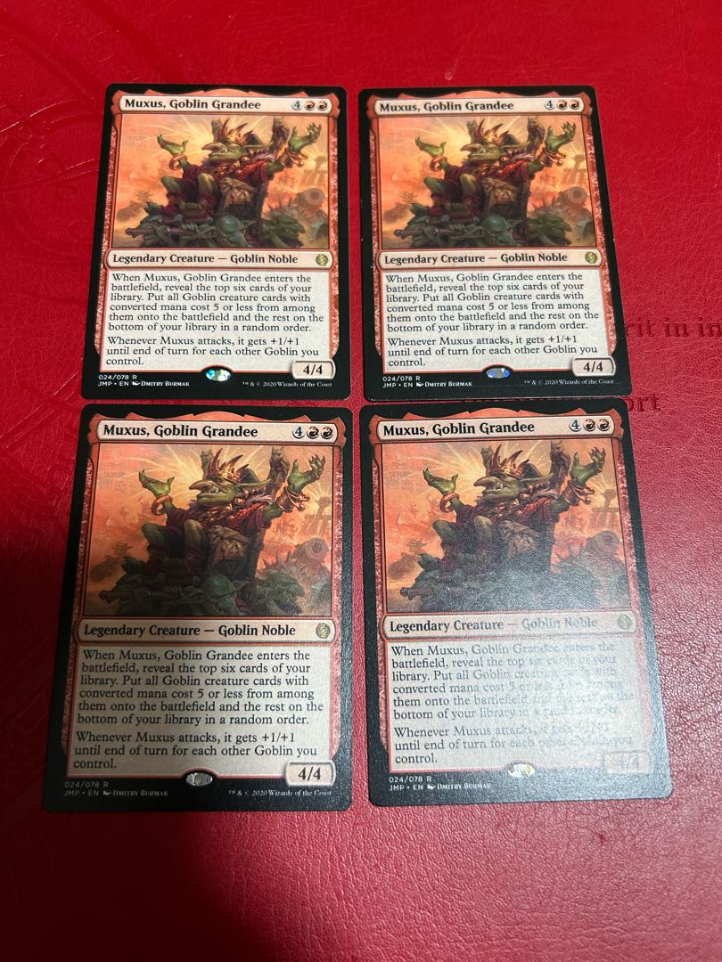 MTG 英語版 上流階級のゴブリン、マクサス 4枚セット ?マジック:ザ MTG 英語版 上流階級のゴブリン、マクサス 4枚セット ?マジック:ザ