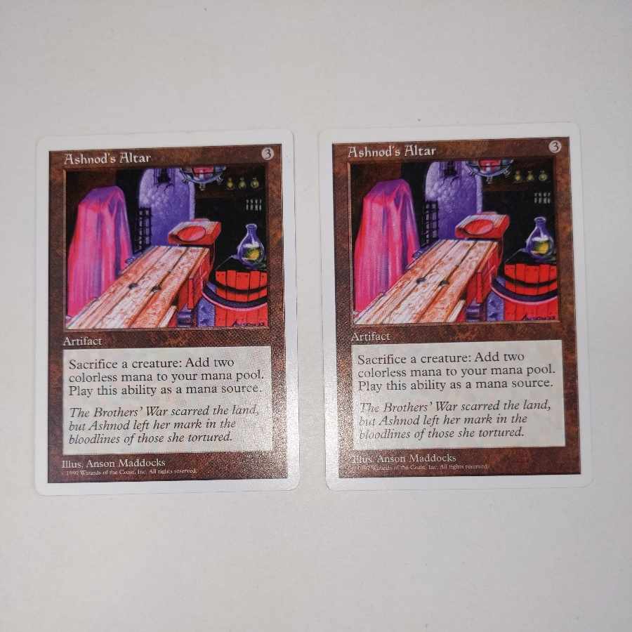 Ships within 48 hours of bidding] 2 copies of Ashnod's Altar.