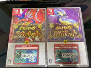 【いいね迷惑】ポケットモンスター スカーレット バイオレット ゼロの秘宝ver 未開封 switch