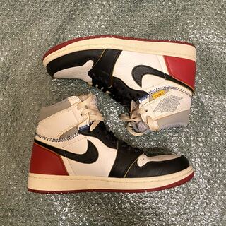 Union x Nike Air Jordan 1 Retro High OG NRG "Varsity Red/Wolf Grey/Black" 25.5cm