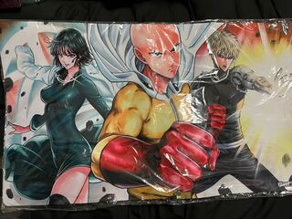 One Punch Man Saitama Genos Fubuki Cell Game Play Mat