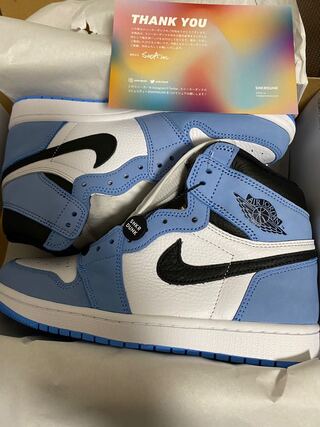 Nike Air Jordan 1 Retro High OG "UNC Toe" University Snubbull/Black/HoWight 27cm