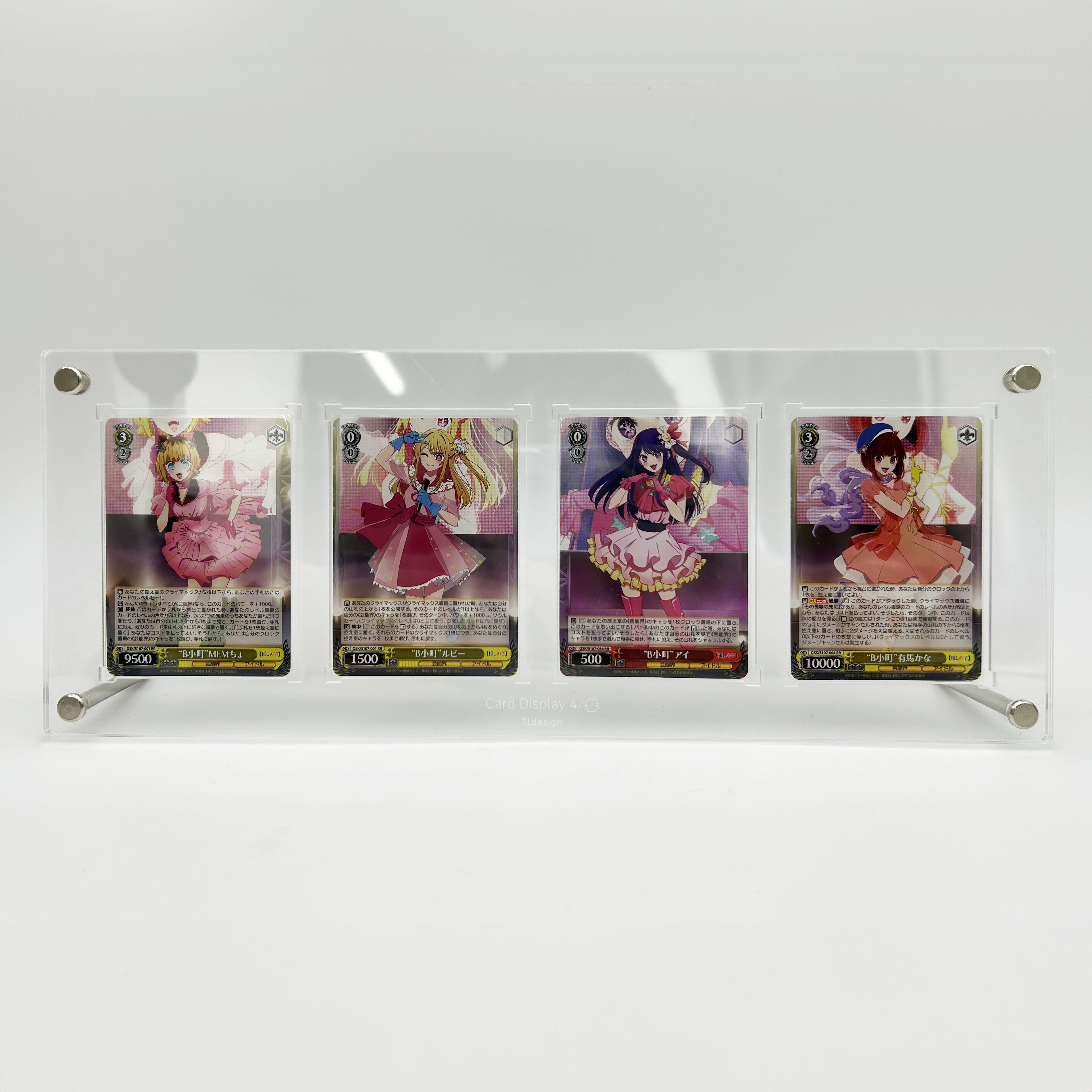 TTdesign Photo Shooting] Acrylic 4-serial Display for Regular Cards + Omake Weiss Schwarz: Free Shipping! 1枚
