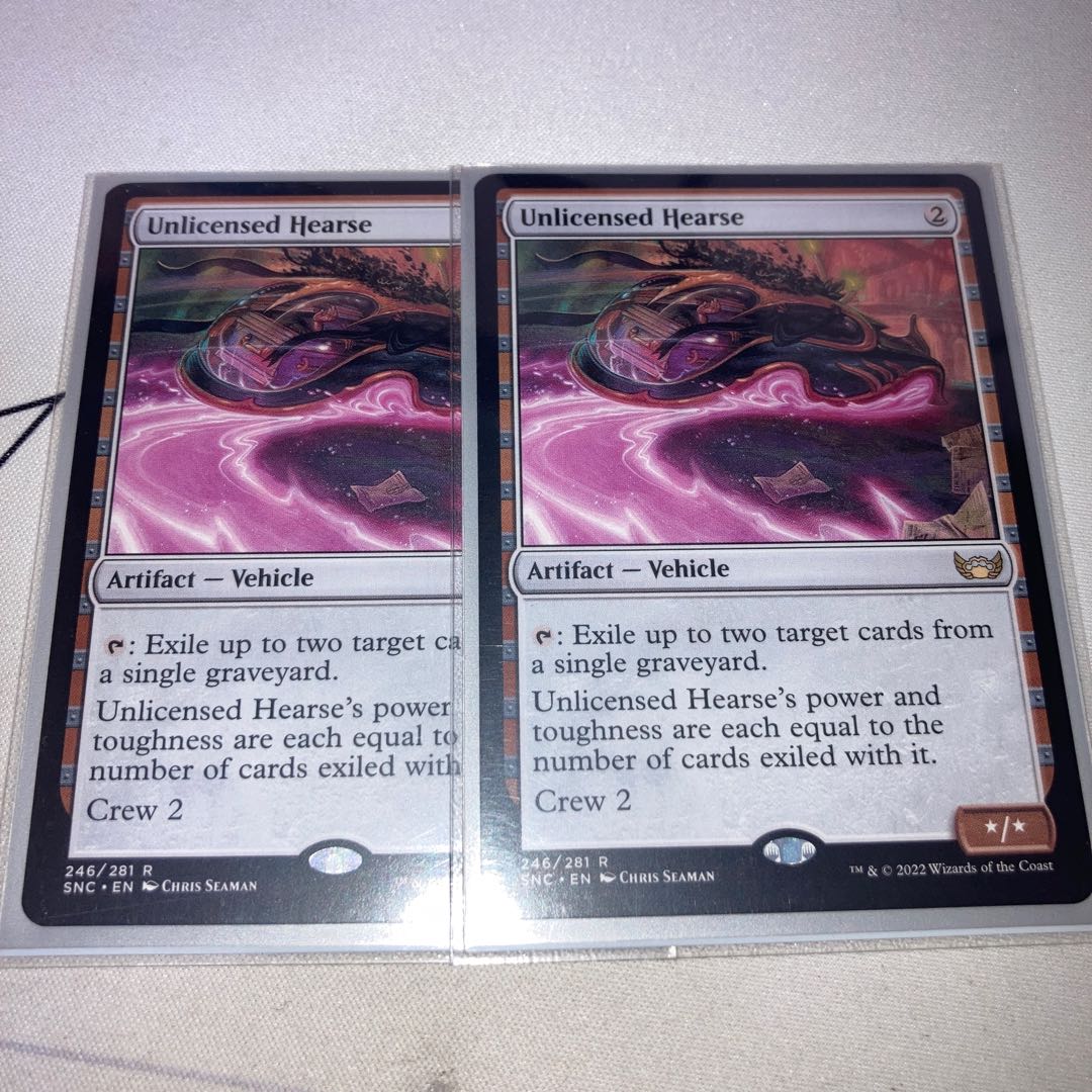 Unlicensed Hearse [SNC] brown R, set of 2