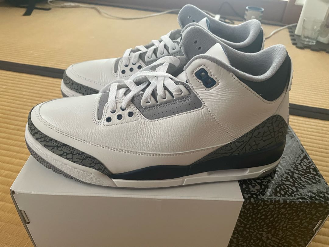 Nike Air Jordan 3 Retro "Midnight Ne Minar" 28cm