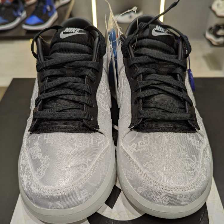 クロット × フラグメント × ナイキ ダンク ロー "ホワイト/ブラック" 26.5cm