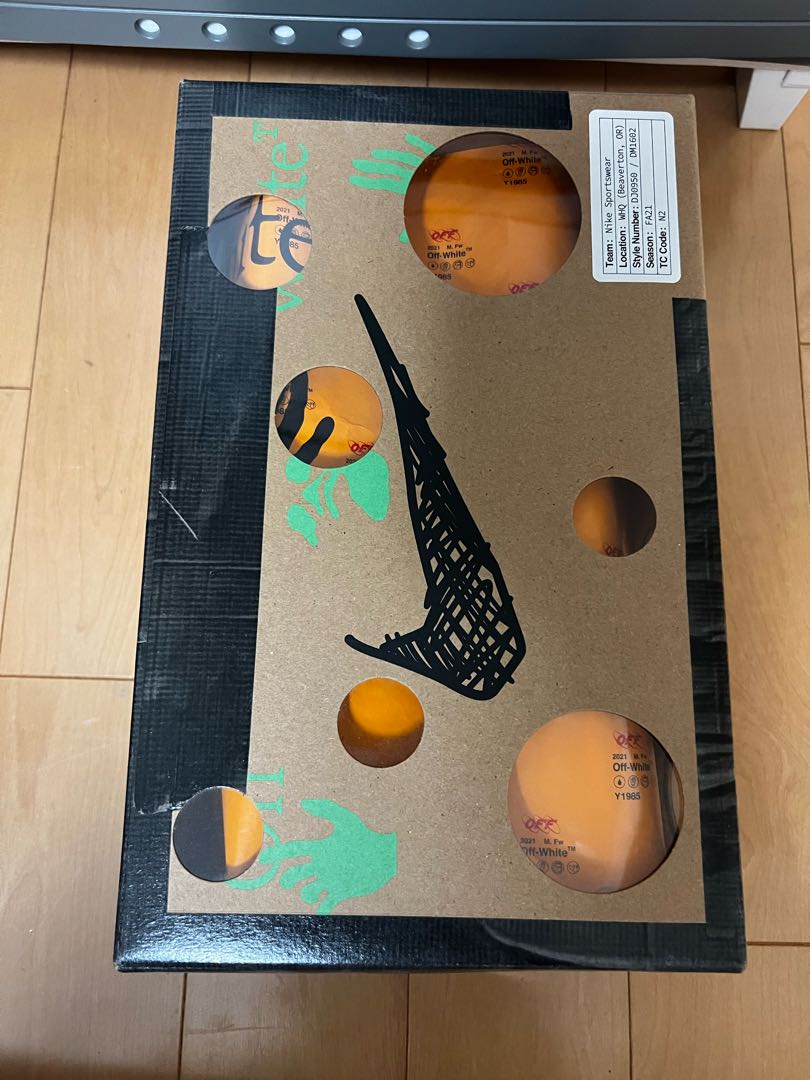 OFF-WHITE × Nike Dunk Low 1 Of 50 "21" Grey/White 26.5cm