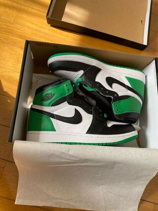 Nike Air Jordan 1 Retro High OG "Black and Chansey Green" (2023) 24cm