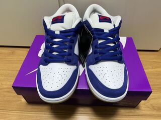 Nike SB Dunk Low "Los Angeles Dodgers" Deep Royal Blue/White-Sport Red-Gum Light Brown 26.5cm