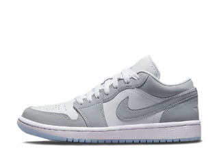 Nike Wmns Air Jordan 1 Low White/Wolf Grey-Aluminum 25.5cm