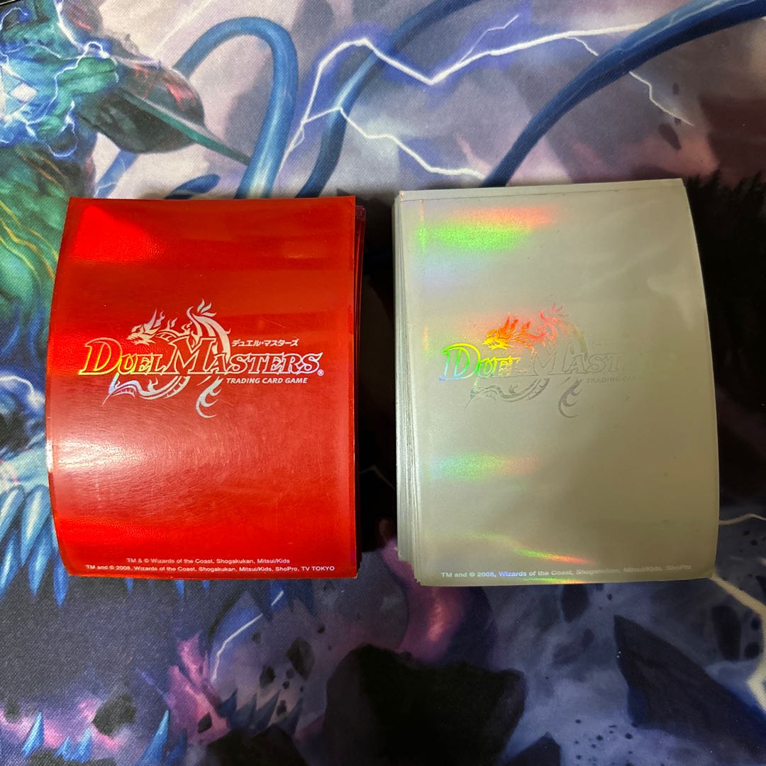 Old official sleeves, red, silver, 42 pieces