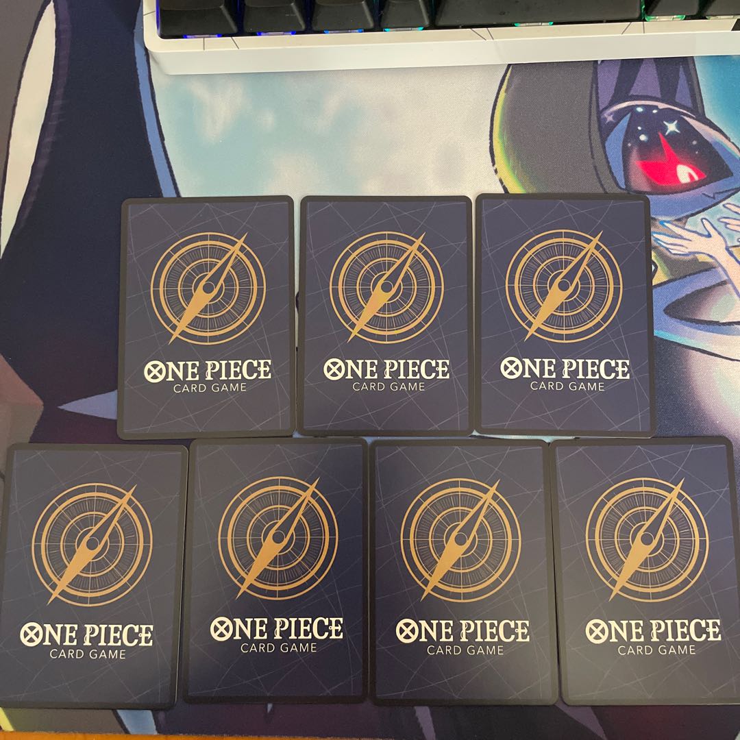 One Piece card acg comipara 7 cards