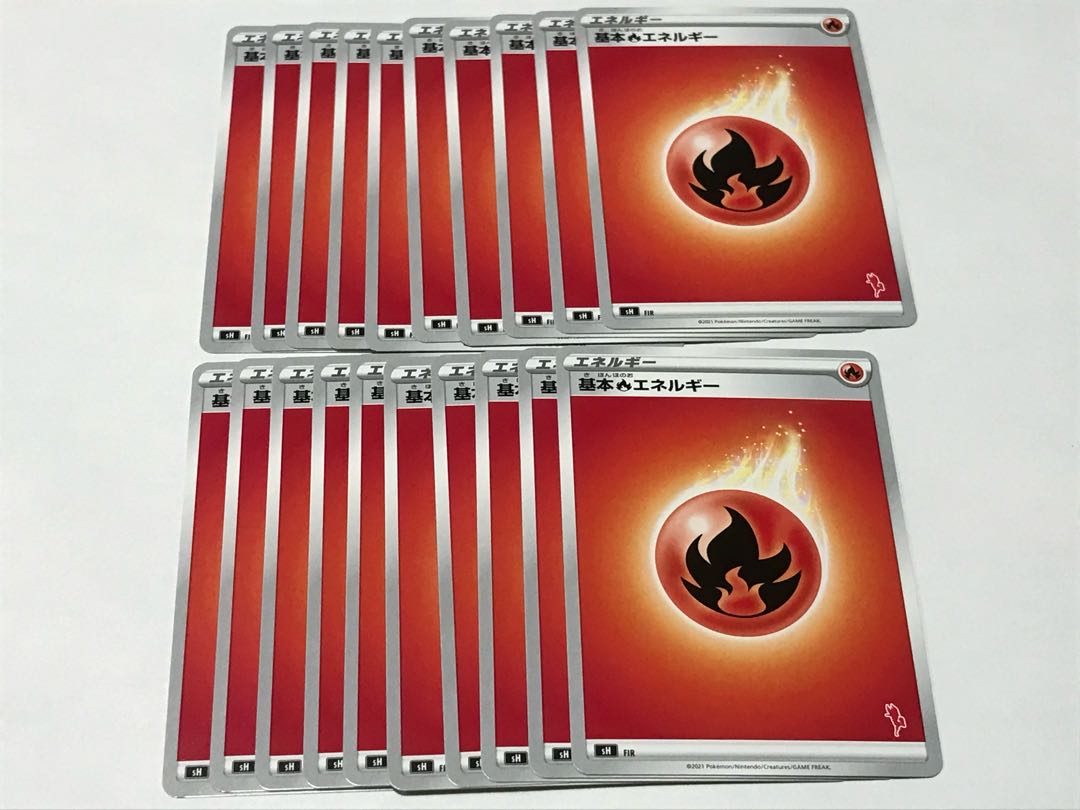 Pokémon Cards Basic FireEnergy 20-card set