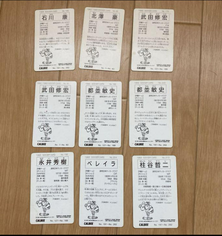 Jリーグカード　1993年代