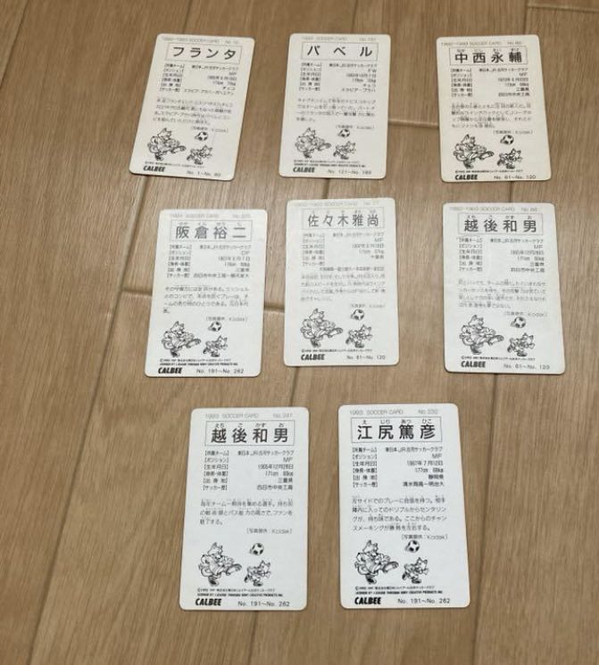 Jリーグカード　1993年代