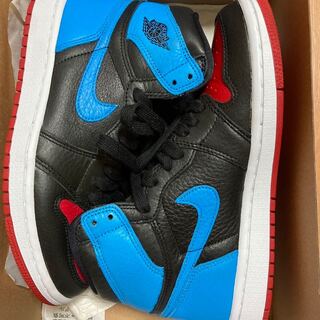 Nike Women's Air Jordan 1 Retro High Og "Unc To Chicago" Dark Powder Snubbull/Gym Red Black Ho Wight 23cm