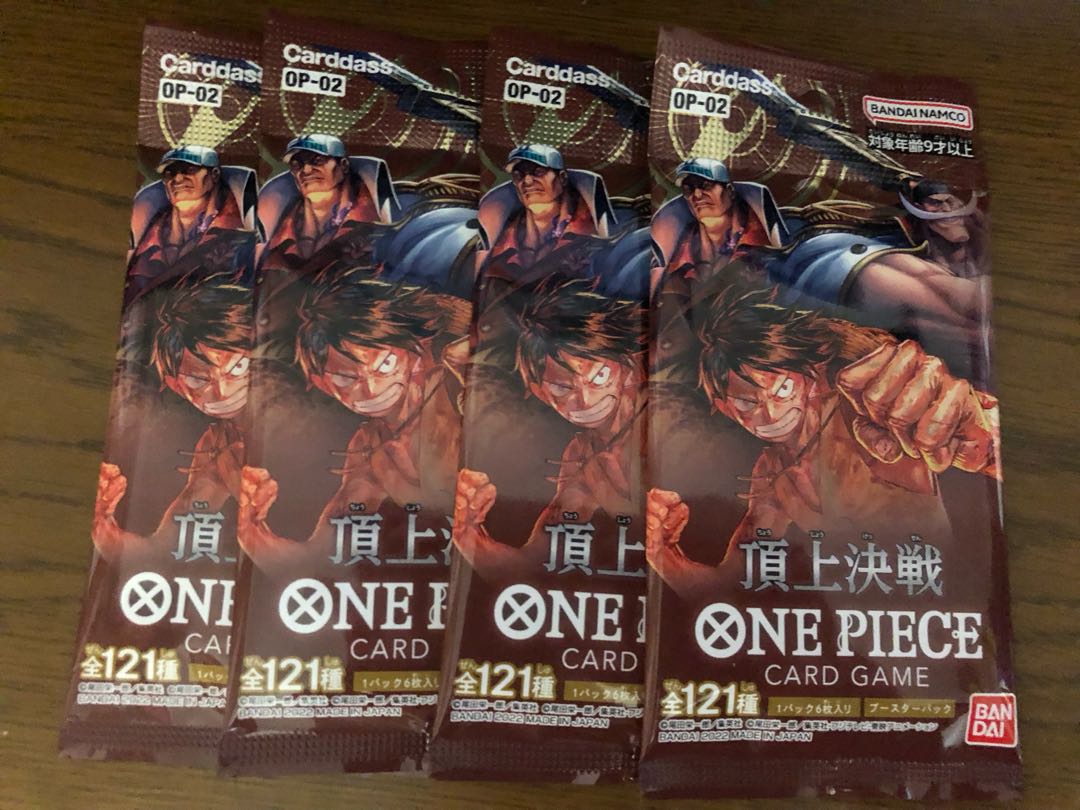 Summit Battle 4 Pack Unopened One Piece Cards