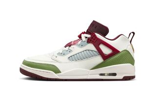 JORDAN SPIZIKE LOW CNY SAIL/MTLC GOLD GRAIN-OIL GREEN 28cm