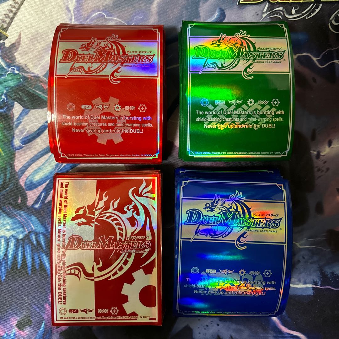 Official Sleeve Red 42 Victory Card Pro Tekt Red Blue Green