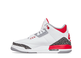 Nike Gs Air Jordan 3 Retro "White Red Black&Cement" White/Fire Red-Black-Cement Grey 27.5cm